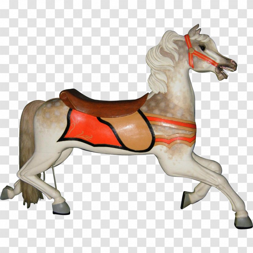 Horse C.W. Parker Carousel Museum Collectable Vintage - Animal Figure Transparent PNG