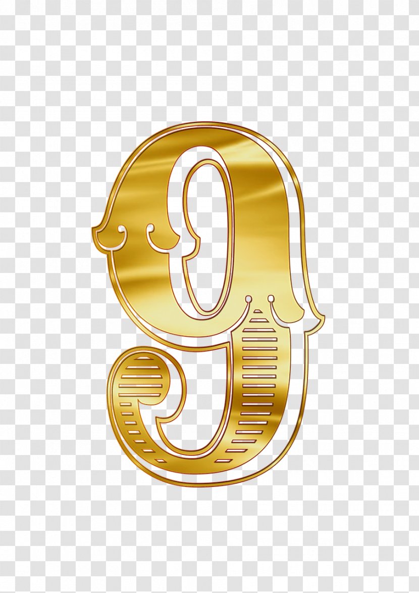 Number 0 Numerical Digit Drawing - Gold - Logo Transparent PNG