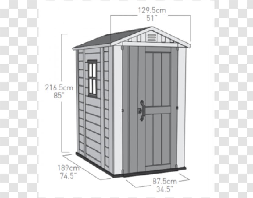 Shed Keter Plastic Garden House Building Transparent PNG