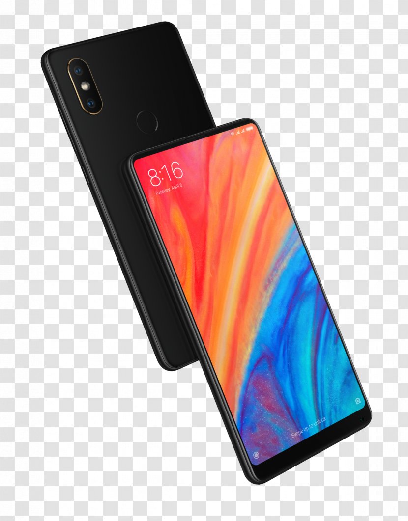 Xiaomi Mi Mix 2S Smartphone (Unlocked, 6GB RAM, 128GB, Black) 64GB, - Electronic Device - Mi1 Transparent PNG