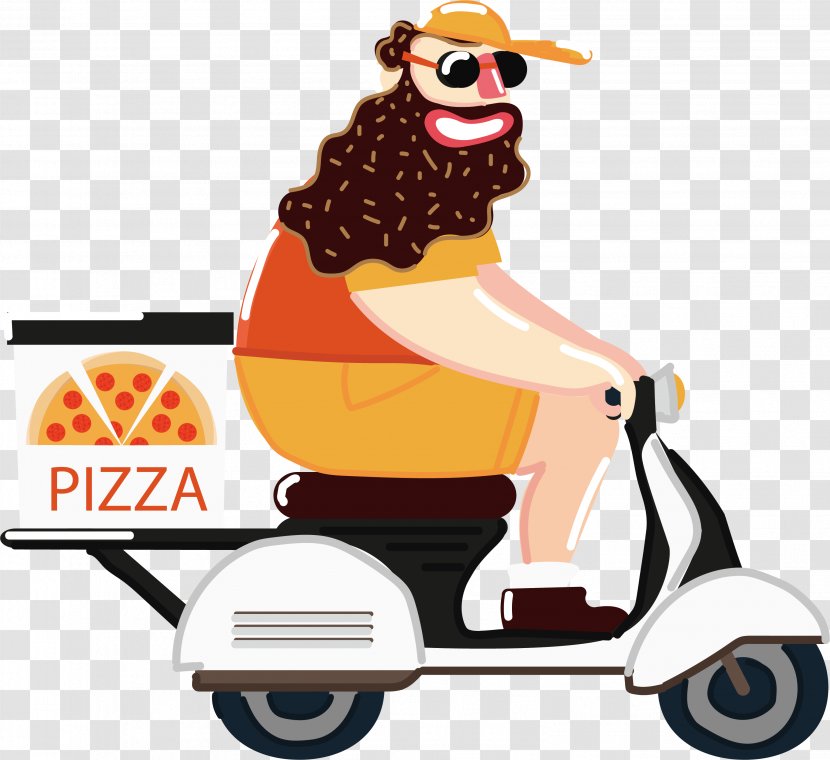 Take-out Cartoon Illustration - Art - The Bearded Man Transparent PNG