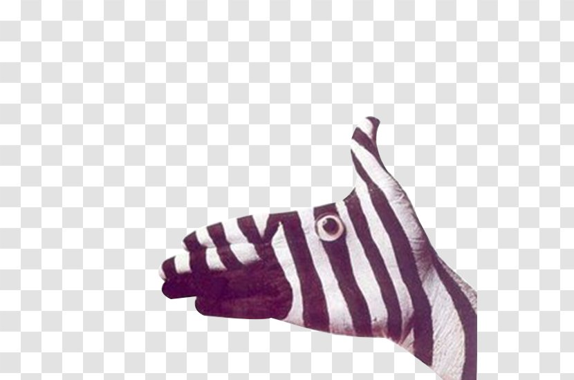 Painting Artist - Body - Zebra Hand Transparent PNG