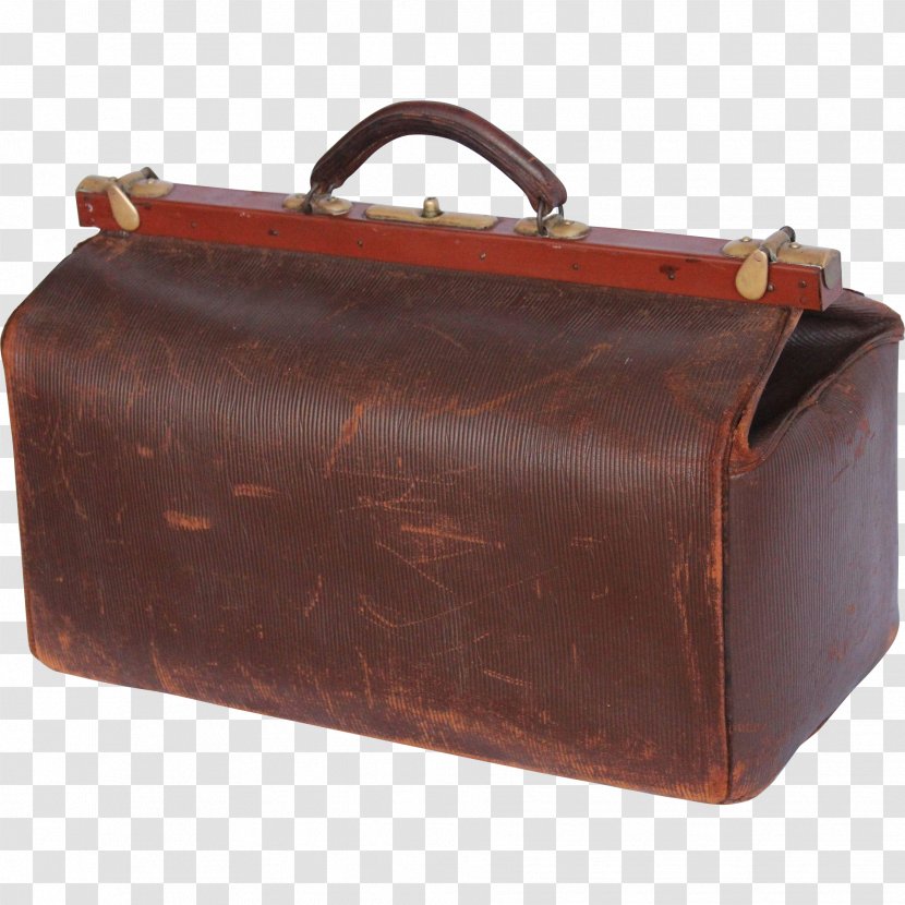 Briefcase Leather Gladstone Bag Antique - Baggage Transparent PNG