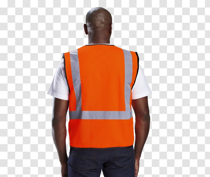 T-shirt Gilets Orange Sleeveless Shirt Shoulder Transparent PNG
