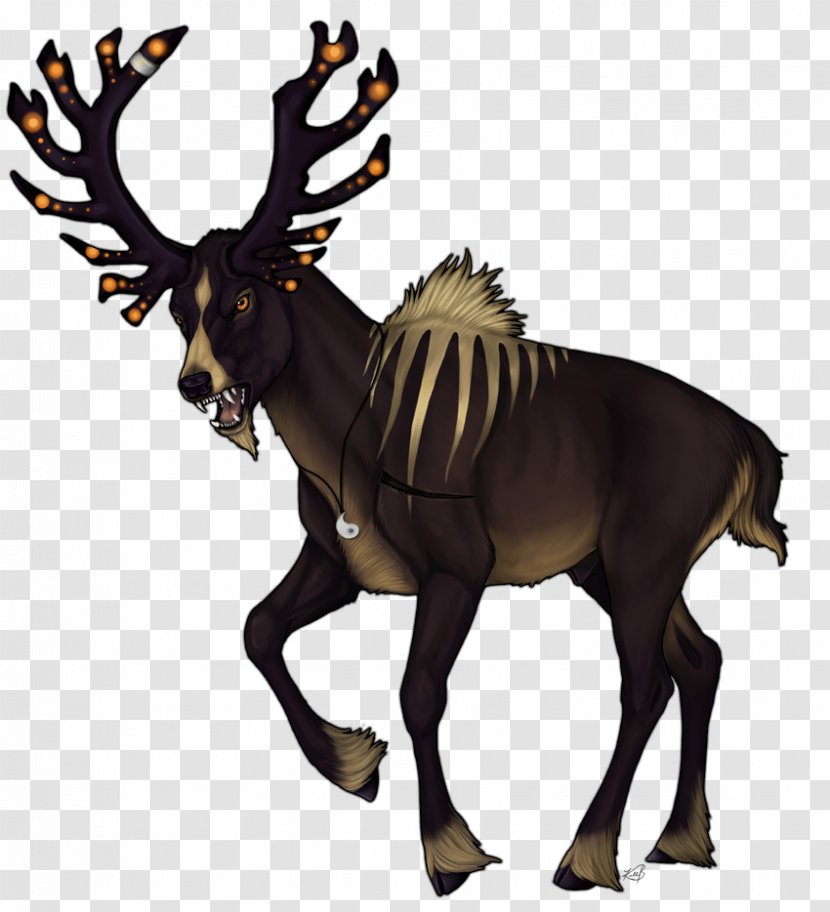 Reindeer Elk Horse Antelope Antler Transparent PNG