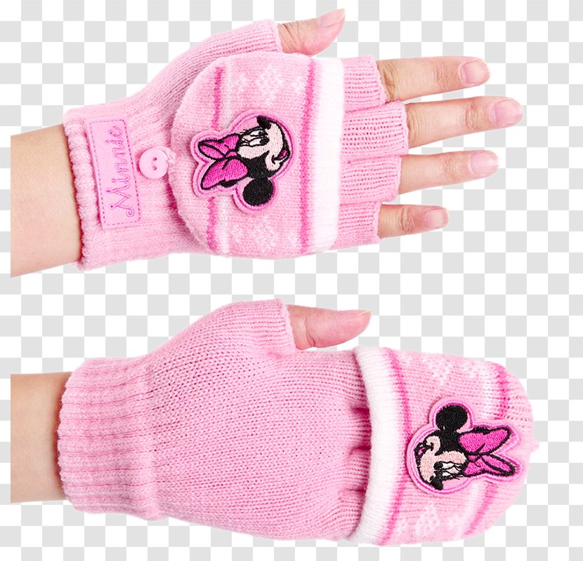 Mickey Mouse Glove - Clothing Accessories - Pink Gloves For Children Transparent PNG
