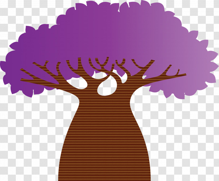 Purple M-tree Meter Tree Transparent PNG
