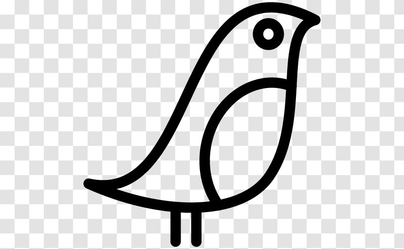 Bird Drawing - Black And White Transparent PNG