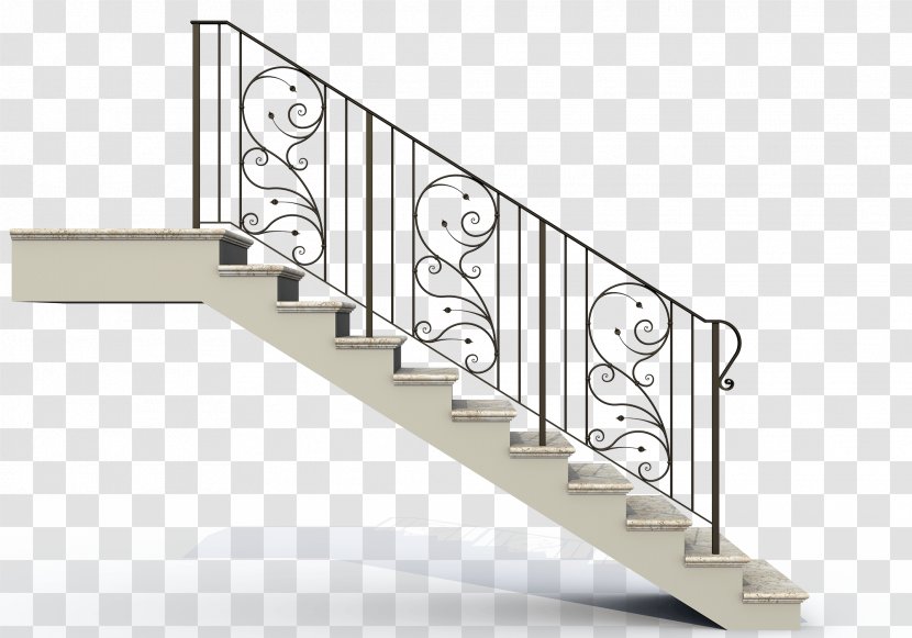 Stairs Handrail Художественная ковка Guard Rail Forging - Iron Transparent PNG