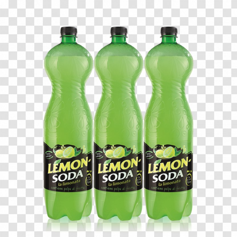 Lemonsoda Fizzy Drinks Lemonade Glass Bottle - Gassosa Transparent PNG