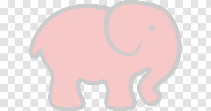 Indian Elephant African Pig Curtiss C-46 Commando Snout - Flower - Pink Transparent PNG