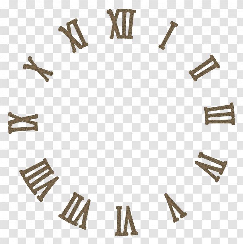 Clock Face Roman Numerals Numeral System Digital - White Transparent PNG