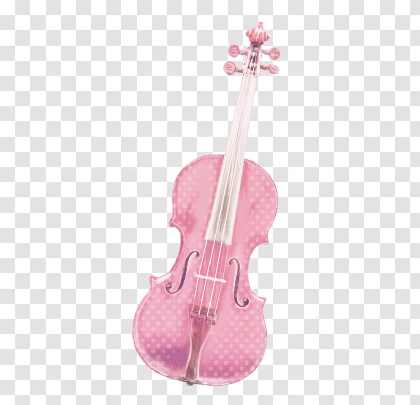 Violin Cello Viola - Silhouette - Pink Transparent PNG