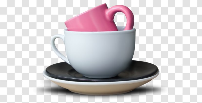Coffee Cup Teacup - Saucer Transparent PNG