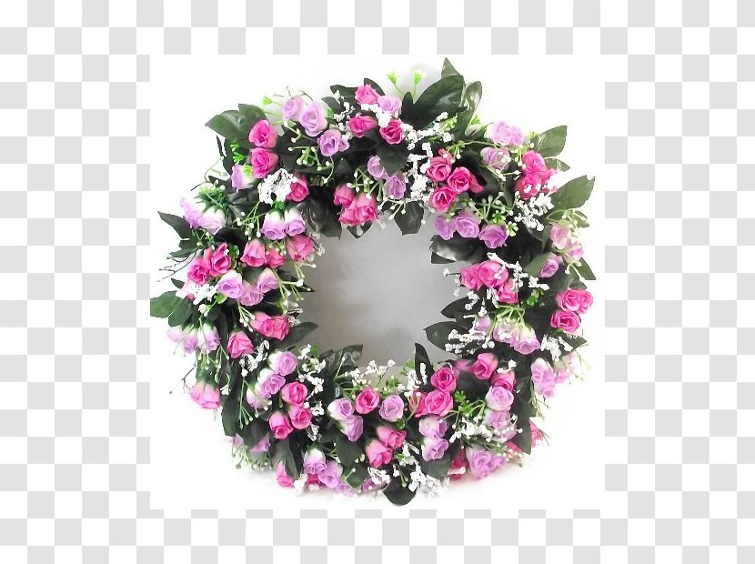 Wreath Artificial Flower Floral Design Cut Flowers - Wedding Transparent PNG