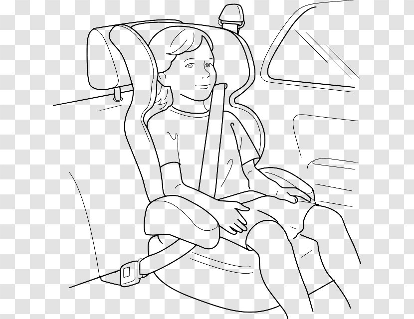 Baby & Toddler Car Seats Seat Belt Clip Art - Silhouette Transparent PNG