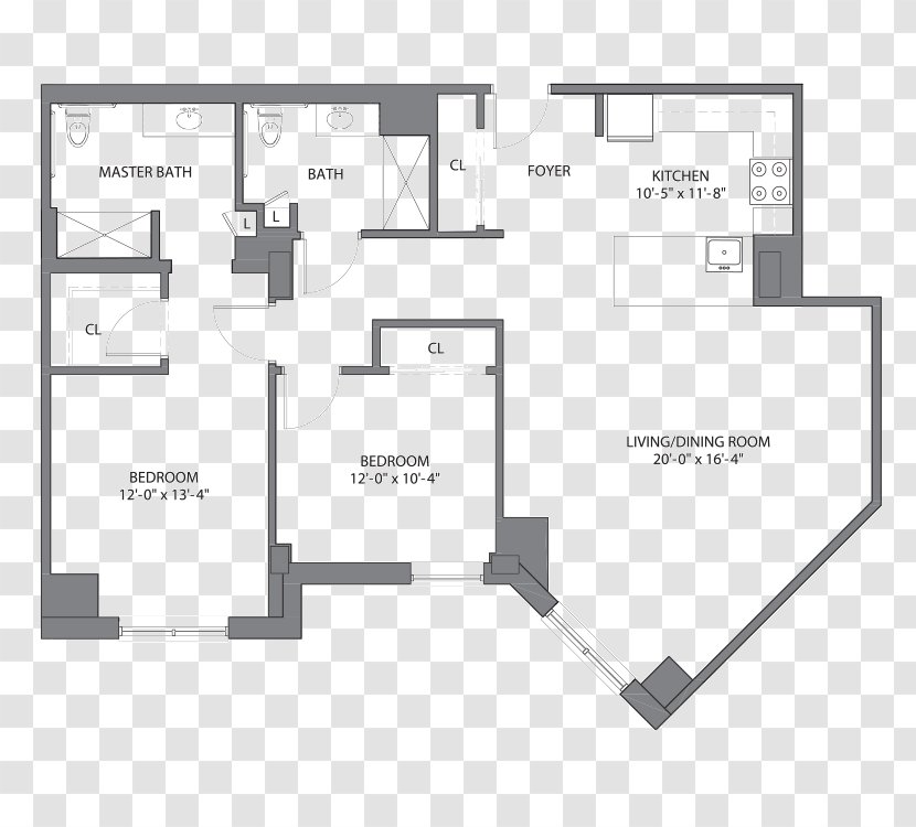 Floor Plan House Tile - Schematic Transparent PNG