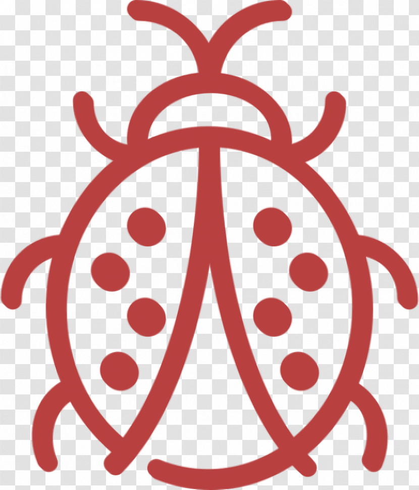 Linear Detailed Travel Elements Icon Ladybug Icon Transparent PNG
