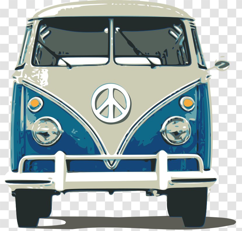 Volkswagen Type 2 Van Car Clip Art - Caravan - Camper Cliparts Transparent PNG