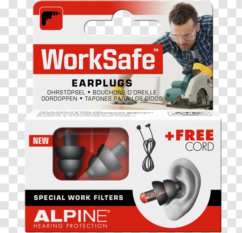 Earplug Hearing Protection Device Alpine Noise - Technology - Ear Transparent PNG