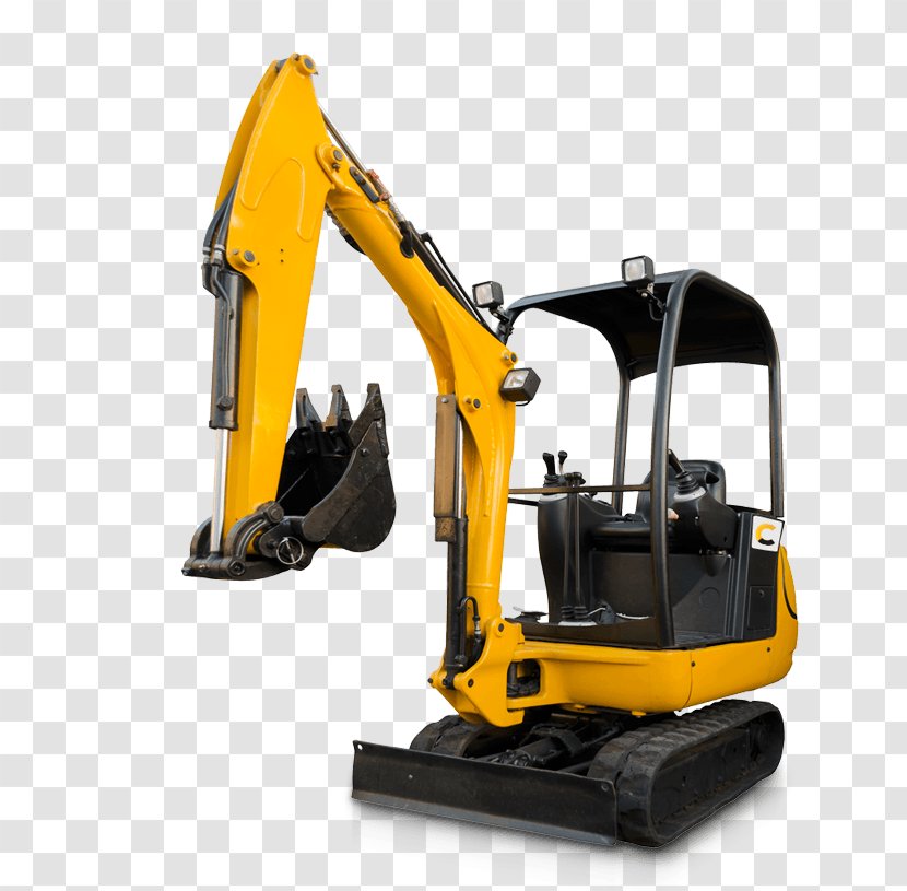 Compact Excavator Architectural Engineering Heavy Machinery Bulldozer - Stock Photography Transparent PNG