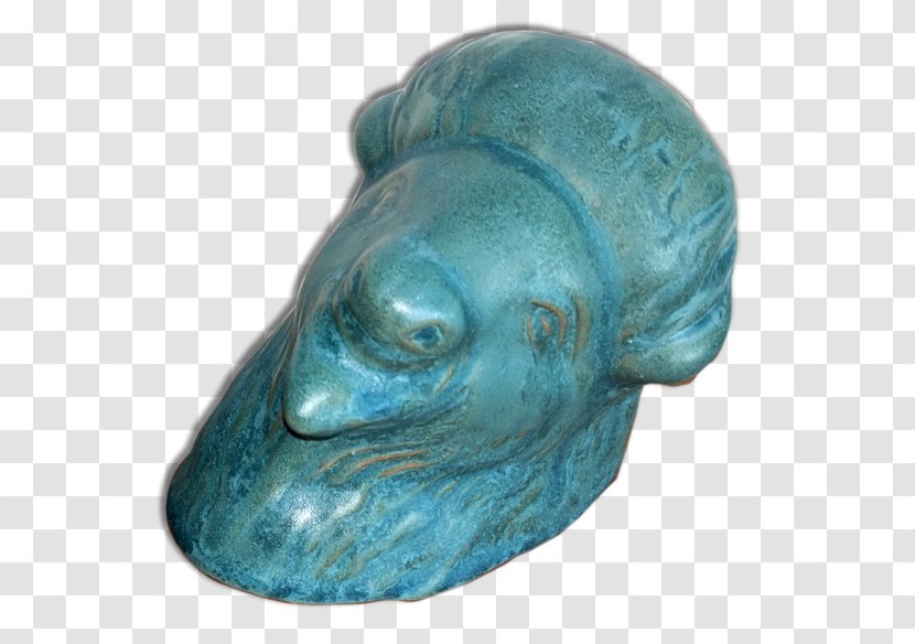 Frankoma Pottery Lacy Green Marine Mammal Fog - Sculpture - GoldEN VASE Transparent PNG