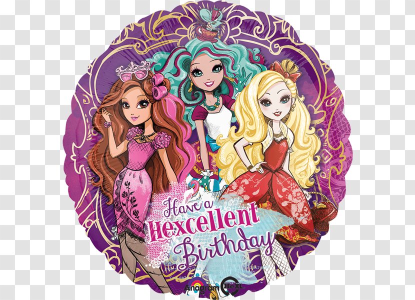Balloon Birthday Ever After High Party Favor Transparent PNG