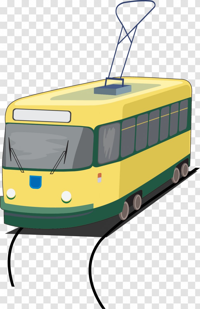 Tram Rapid Transit Train Clip Art - Transport - Vector Subway Vehicle Map Transparent PNG