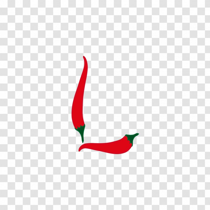 English Alphabet Letter - Red - Pepper L Transparent PNG
