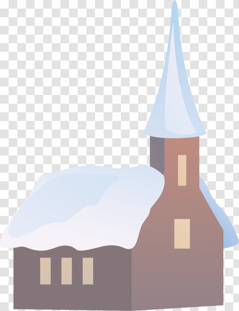 Snow Winter Vecteur - Material - Creative Thick House Transparent PNG