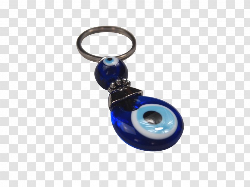 Key Chains Nazar Evil Eye Hamsa Amulet - Cobalt Blue Transparent PNG