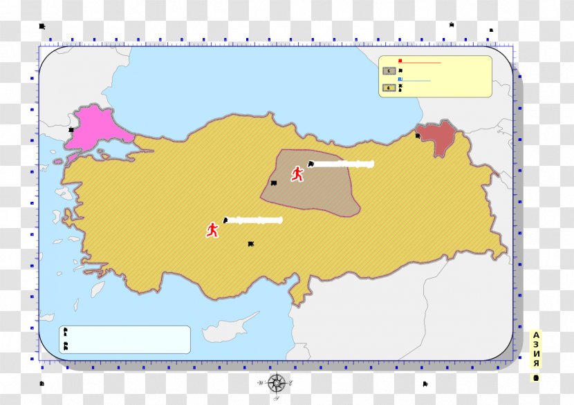 Empire Of Nicaea Eastern Roman Emperor Komnenos 11 December - Michael Viii Palaiologos - Turkey Map Transparent PNG