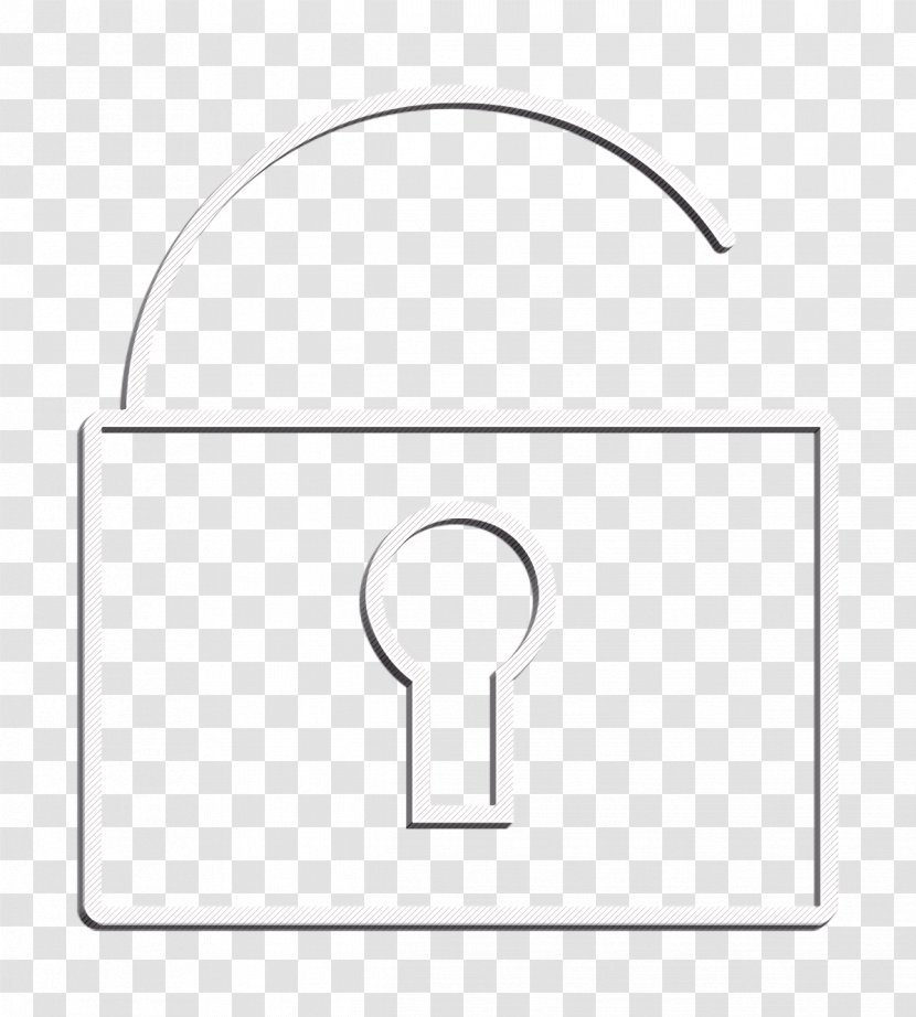 Lock Icon Locked Open - Safety - Blackandwhite Symbol Transparent PNG