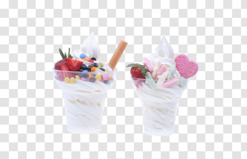Sundae Gelato Frozen Yogurt Parfait Sweetness - Wafer Cups Transparent PNG