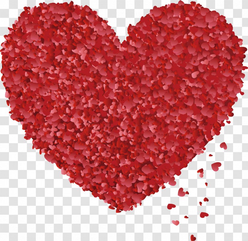 Heart Download Clip Art - Petal - Creative Valentines Day Transparent PNG