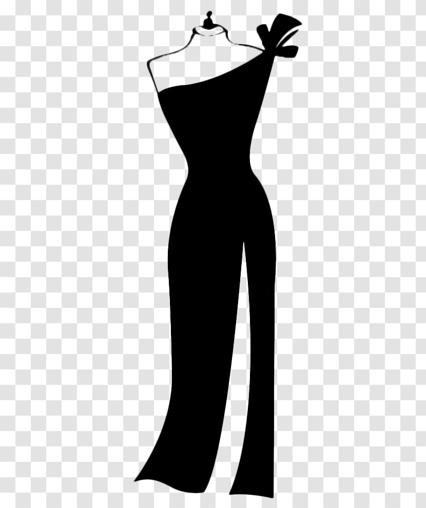 Little Black Dress La Petite Robe Noire Evening Gown Drawing - Monochrome Transparent PNG