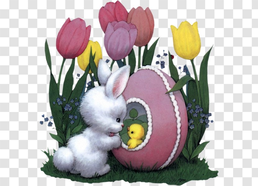 Easter Bunny Christmas Holiday - Flowering Plant Transparent PNG
