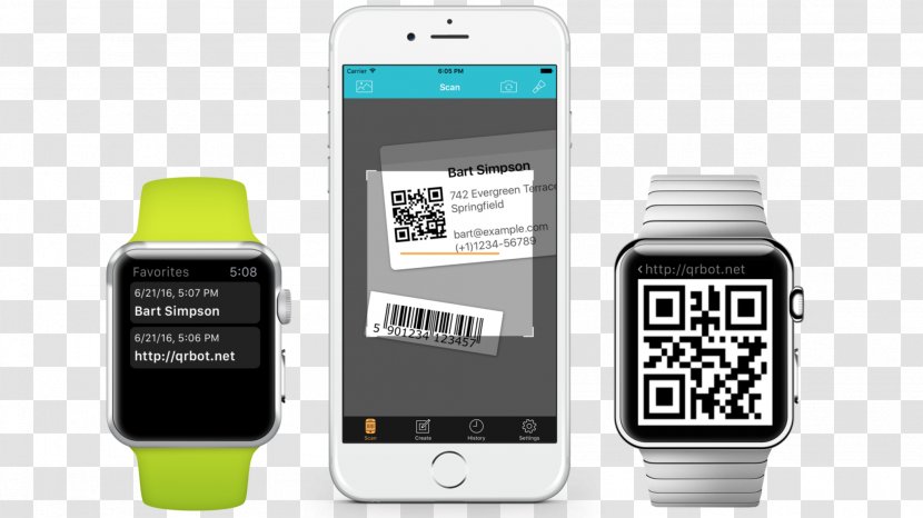 Smartphone Barcode Scanners QR Code Image Scanner Transparent PNG