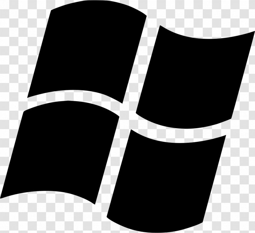 Logo Windows 8 - Black And White - Logos Transparent PNG