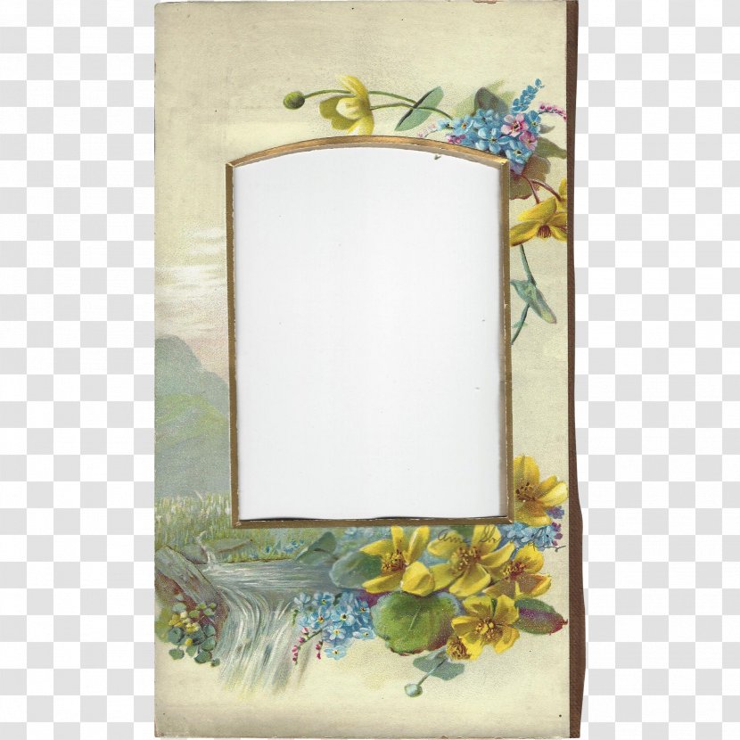Floral Design Picture Frames Rectangle - Forget Me Not Transparent PNG