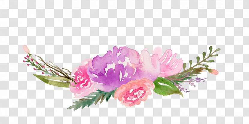 Watercolour Flowers Watercolor Painting Drawing Clip Art - Along Transparent PNG