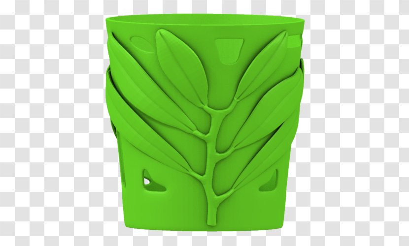 Green Flowerpot Leaf - Watercolor Olive Transparent PNG