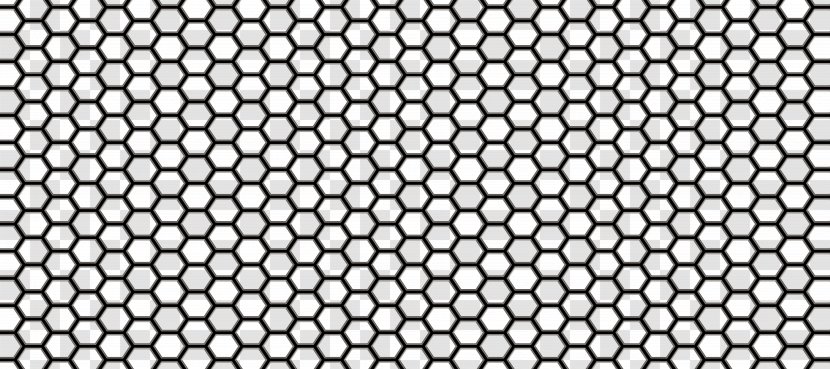 Monochrome Black And White Pattern - Mesh - Honeycomb Transparent PNG