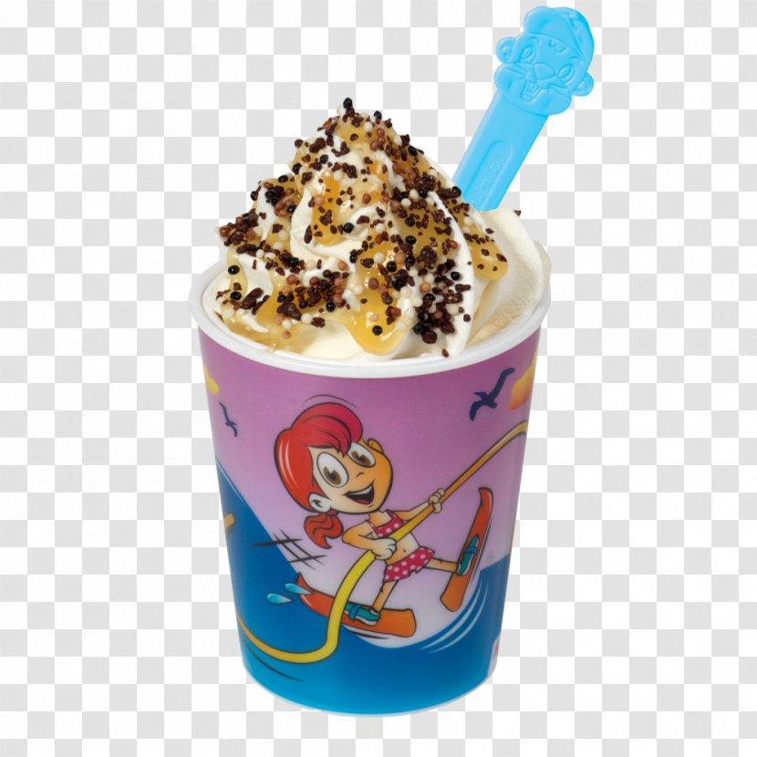 Sundae Milkshake Ice Cream Frappé Coffee Soft Serve - Whipped - Happy Kids Transparent PNG