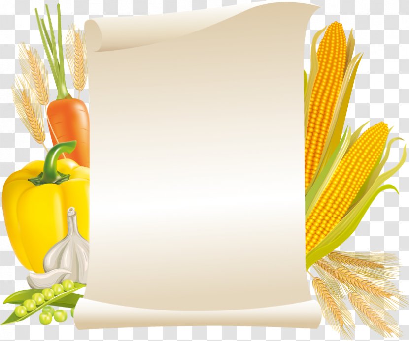 Paper Label Food - Diet - Corn Transparent PNG