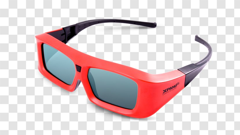 Glasses XpanD 3D Film 3D-Brille Polarized System - Brand Transparent PNG