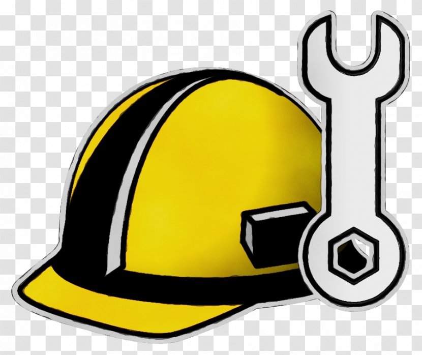 Helmet Personal Protective Equipment Clothing Clip Art Yellow - Hat - Costume Headgear Transparent PNG