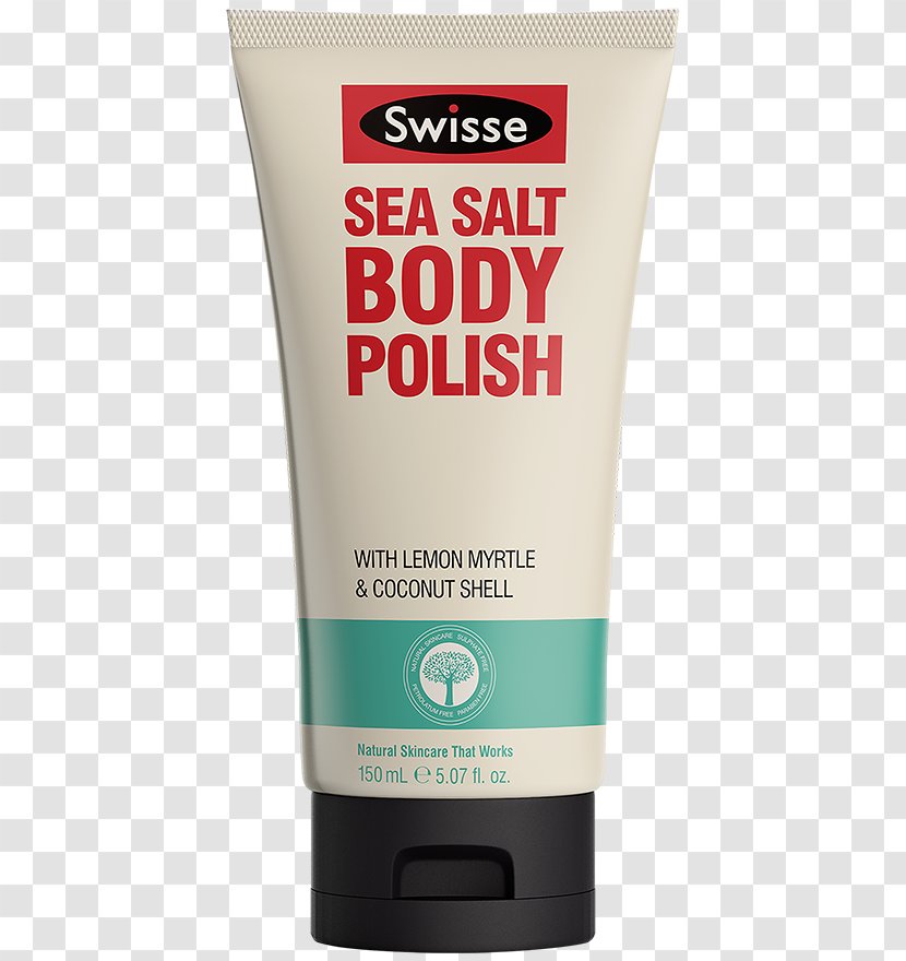 Cream Lotion Exfoliation Sea Salt Skin Care - Swisse - Face Transparent PNG