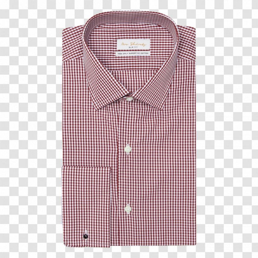 Dress Shirt Collar Plaid - Gingham Checks Transparent PNG