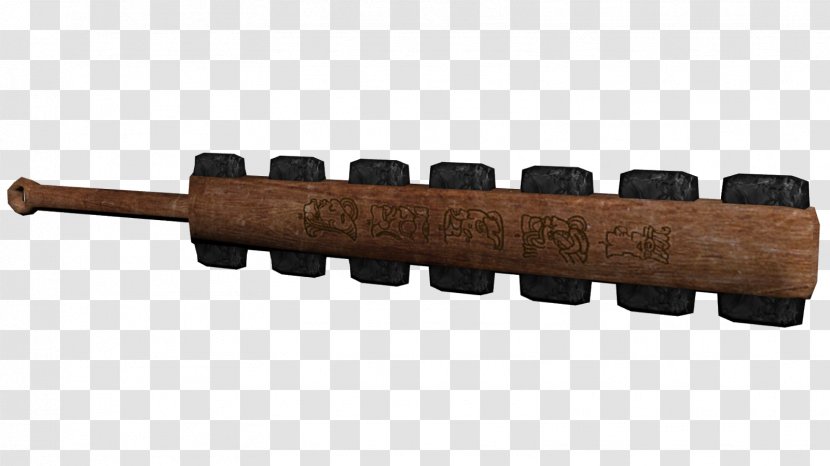 Macuahuitl Weapon Maya Civilization Spear-thrower Sword - History - Ancient Weapons Transparent PNG